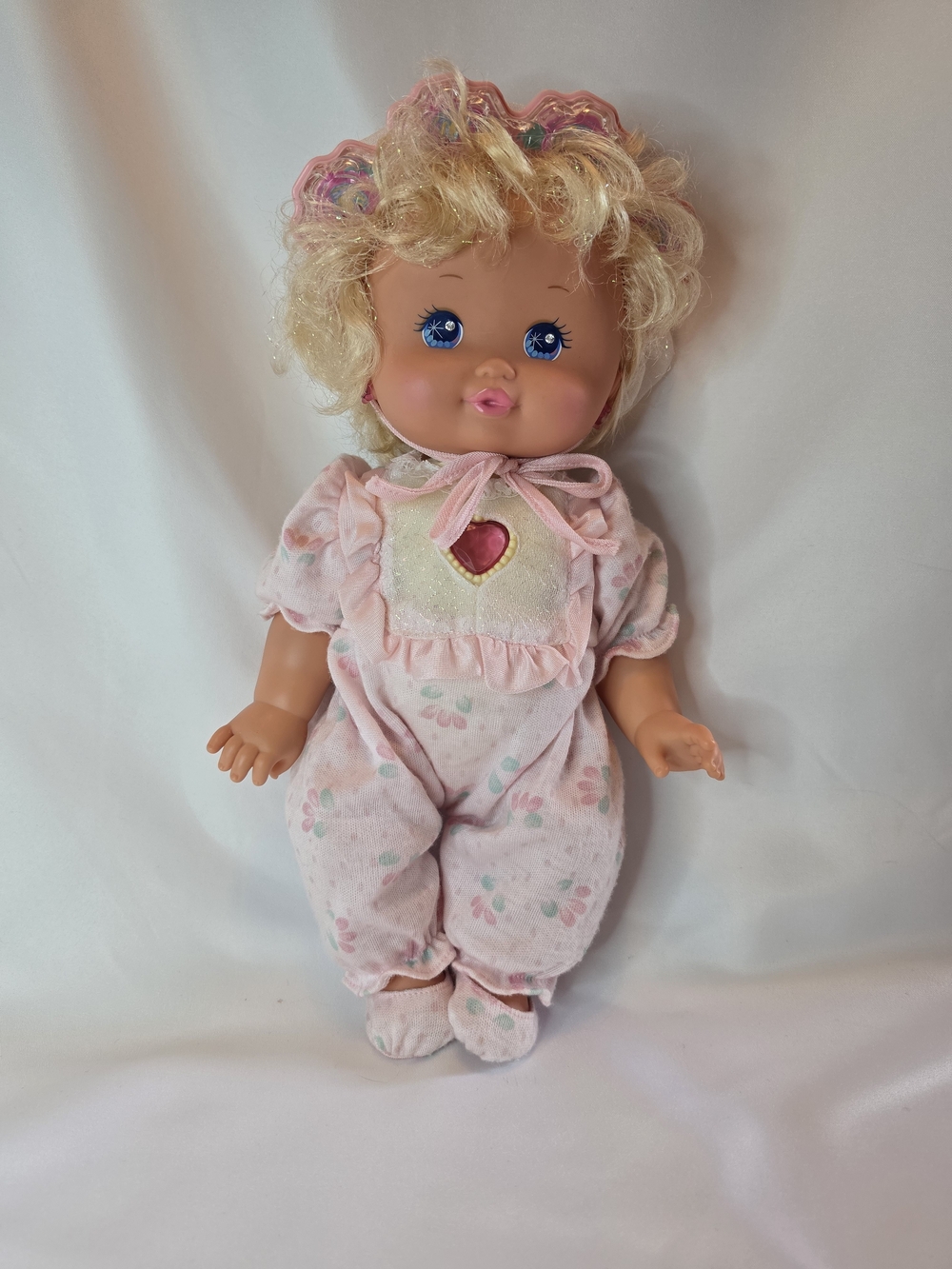 Vintage 1989 Mattel Baby PJ Sparkles Twinkles Doll.